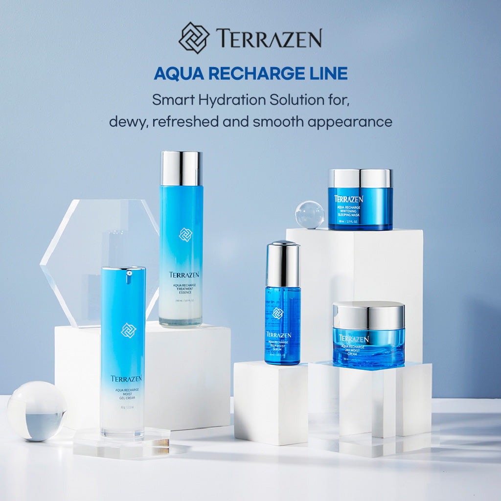 TERRAZEN Aqua Recharge Whitening Sleeping Mask: Overnight Rejuvenation for Brighter, More Hydrated Skin (80ml) - Bloom Concept
