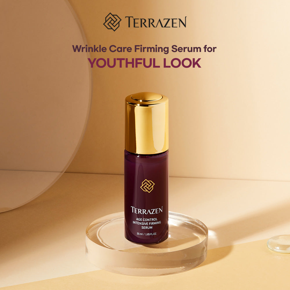 TERRAZEN Age Control Intensive Firming Serum: Micro-Nutrition for Firm, Youthful Skin with Peptide & Collagen (55ml) - Bloom Concept