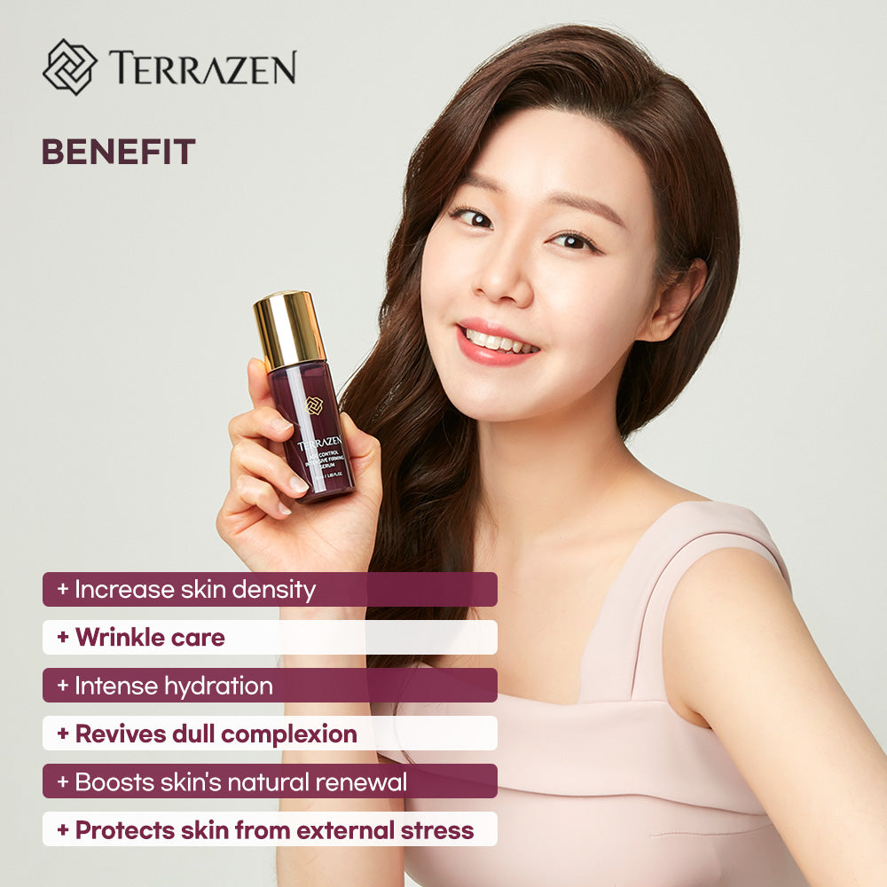 TERRAZEN Age Control Intensive Firming Serum: Micro-Nutrition for Firm, Youthful Skin with Peptide & Collagen (55ml) - Bloom Concept