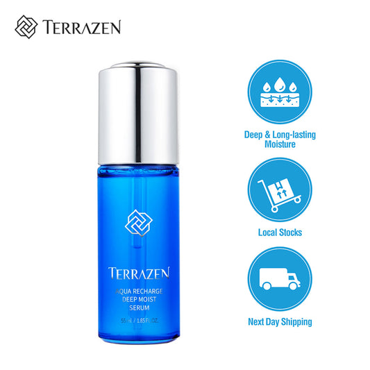 TERRAZEN Aqua Recharge Deep Moisturizing Serum 55g and Balancing Aqua Gel Cream - Bloom Concept