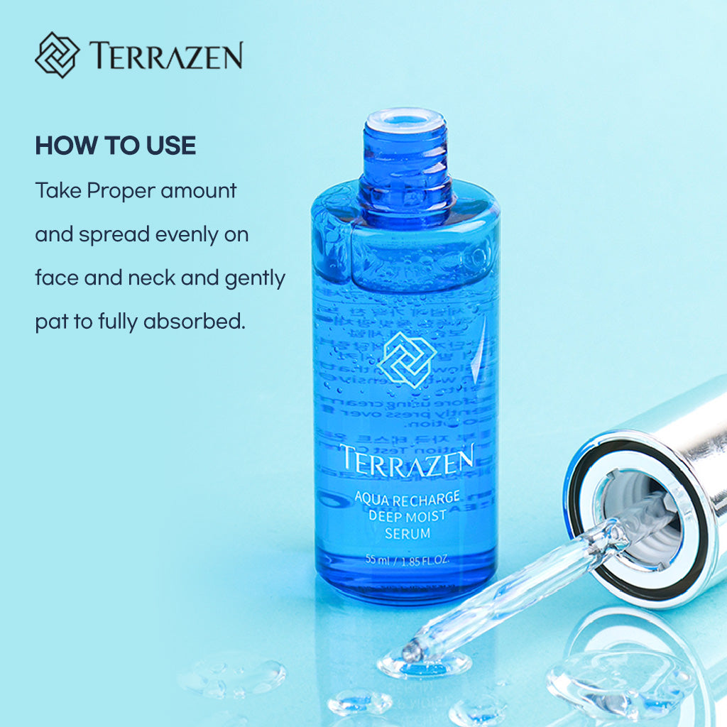 Terrazen Aqua Recharge Deep Moisturizing Serum 55g - Balancing Aqua Gel Cream - Bloom Concept