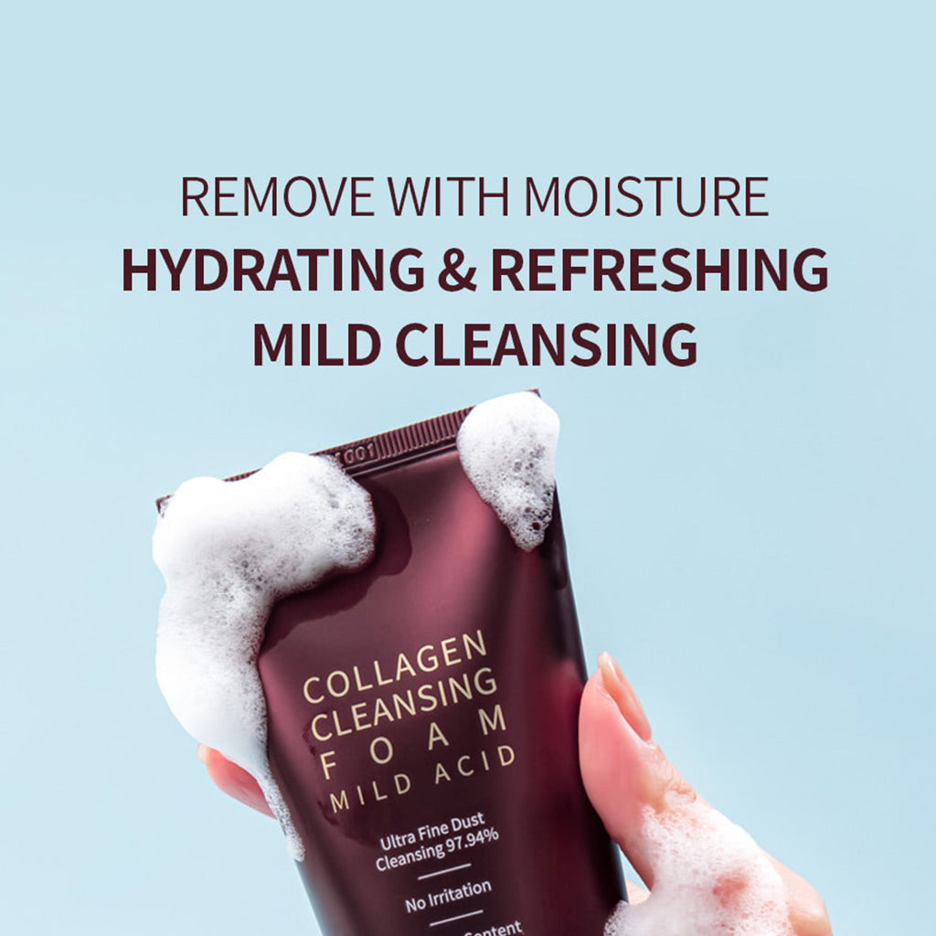 TERRAZEN Collagen Cleansing Foam: The Ultimate Solution for Ultra Fine Dust Cleansing + Non-Irritating + Hydrating (140ML) - Bloom Concept