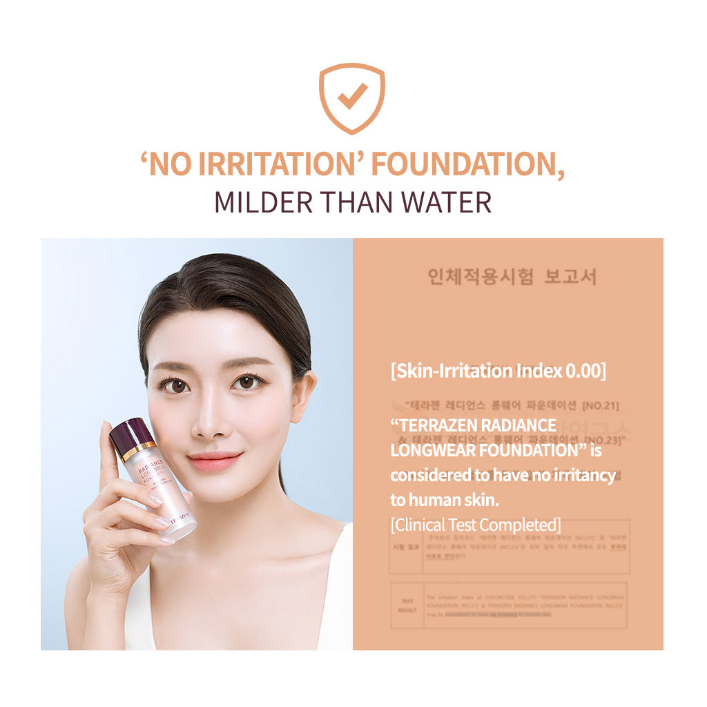 TERRAZEN Long Wear Foundation: Weightless, Buildable Coverage for a Flawless, Natural Radiance - Korean Beauty Makeup Must-Have (30ml) - Bloom Concept