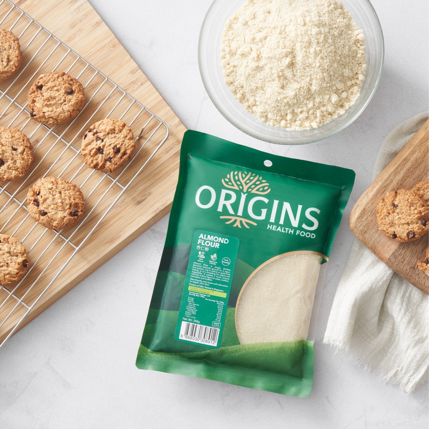 Origins Health Food 100% Natural Almond Flour USA (250G) - Bloom Concept