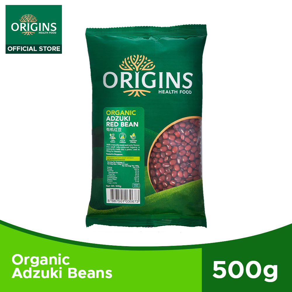 Origins Health Food Organic Adzuki Beans (500G) - Bloom Concept