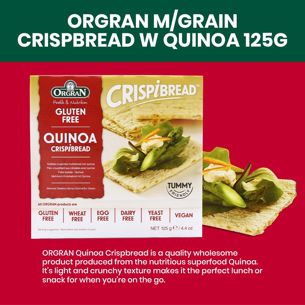 Orgran Quinoa Crispbread 125G - Bloom Concept