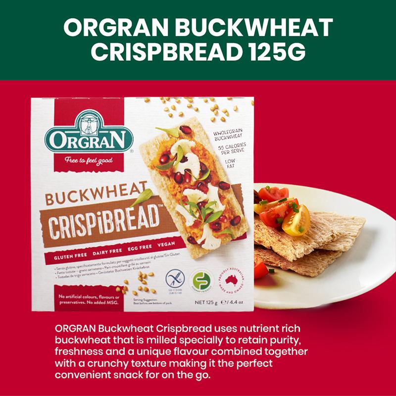 Orgran Buckwheat Crispbread 125G - Bloom Concept