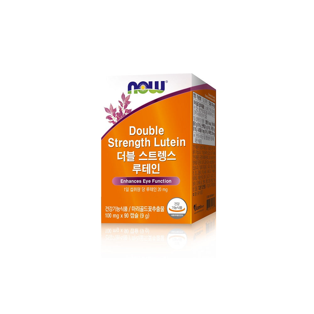 NOW FOODS Double Strength Lutein 100mg 90 Capsules for Ultimate Eye Health Support - Bloom Concept