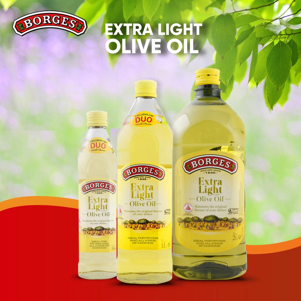 [Borges] Extra Light Olive Oil - 500ml/1L/2L - Bloom Concept