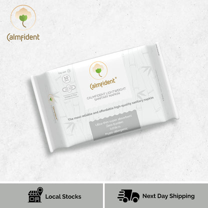 Calmfident Day Use *Lightweight* Sanitary Napkin Pads 245mm (10pcs) Personal Care Calmfident