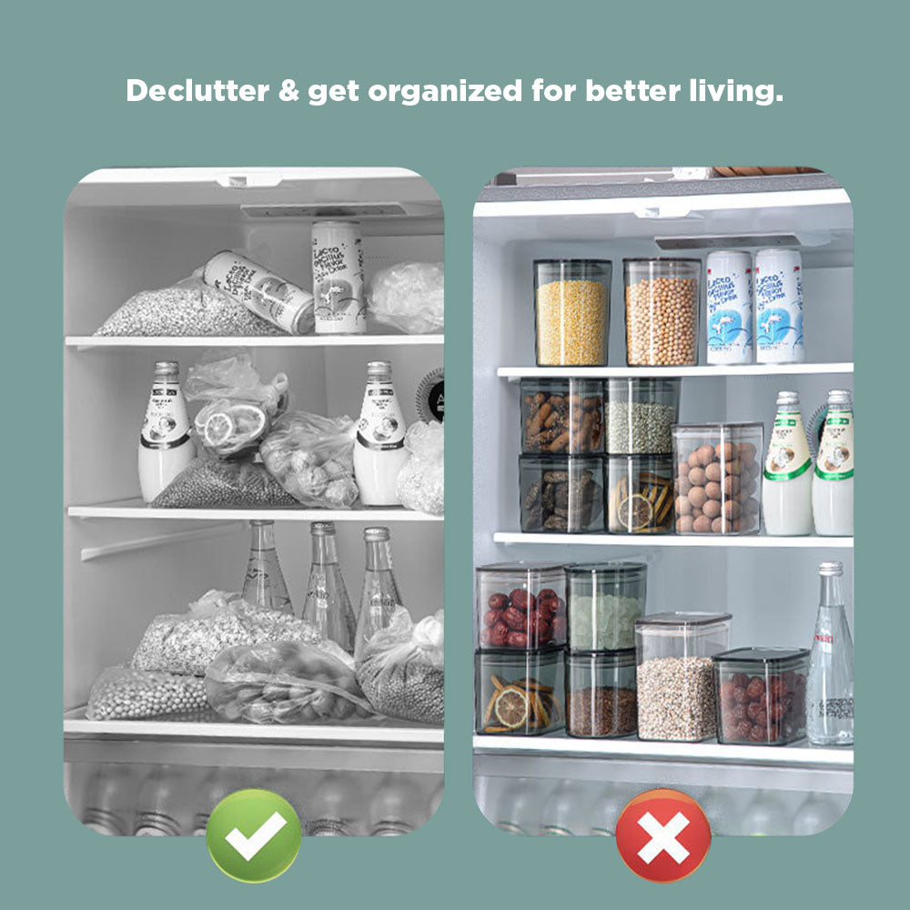 [Morilins Home] Airtight Food Storage Containers, BPA Free Plastic Food Grade Containers with silicone seal lids, for Kitchen Pantry Organization and Storage - Bloom Concept