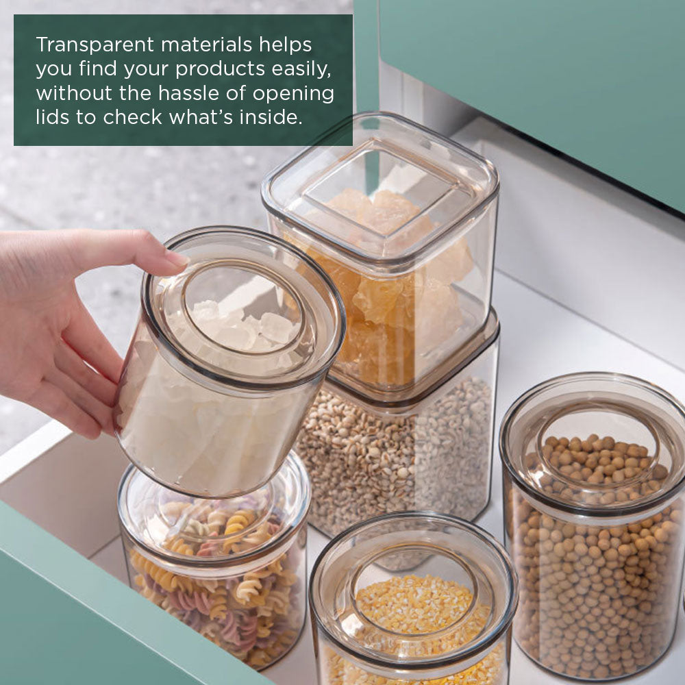 [Morilins Home] Airtight Food Storage Containers, BPA Free Plastic Food Grade Containers with silicone seal lids, for Kitchen Pantry Organization and Storage - Bloom Concept