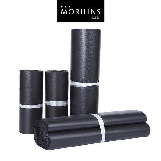 [Morilins] Black Polymailer Bags - Pack of 100: Durable and Versatile Mailing Solution - Bloom Concept