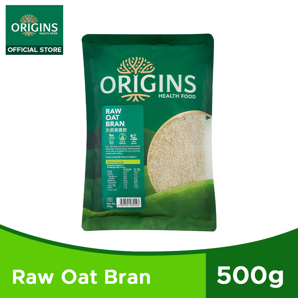 Origins Health Food Raw Oat Bran Australia (500G) - Bloom Concept