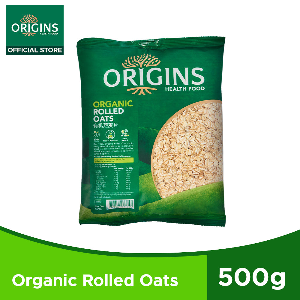 Origins Health Food Organic Rolled Oats Germany (500G) - Bloom Concept
