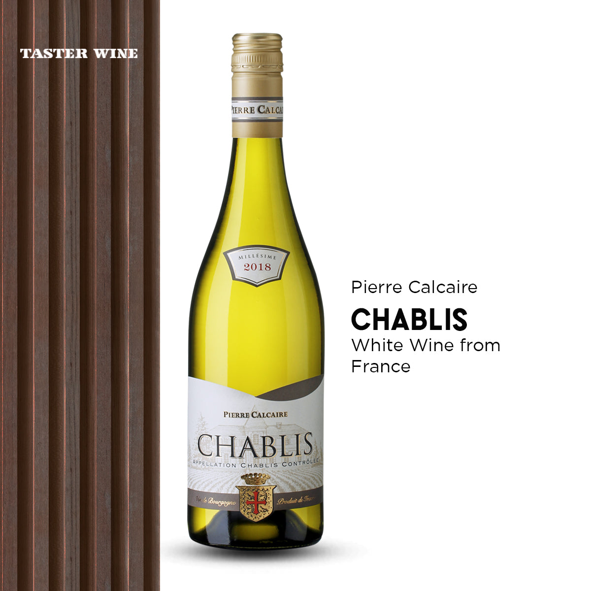 Pierre Calcaire Chablis Appellation Chablis Controlee Chardonnay 2018 - Bloom Concept