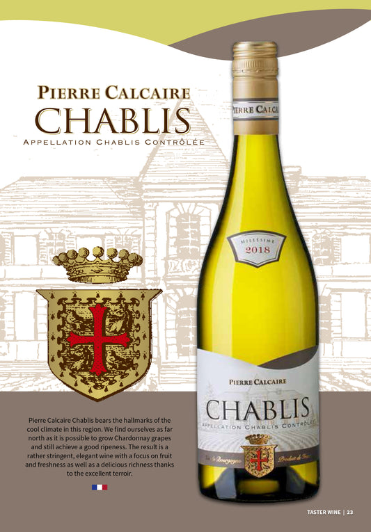 Pierre Calcaire Chablis Appellation Chablis Controlee Chardonnay 2018 - Bloom Concept