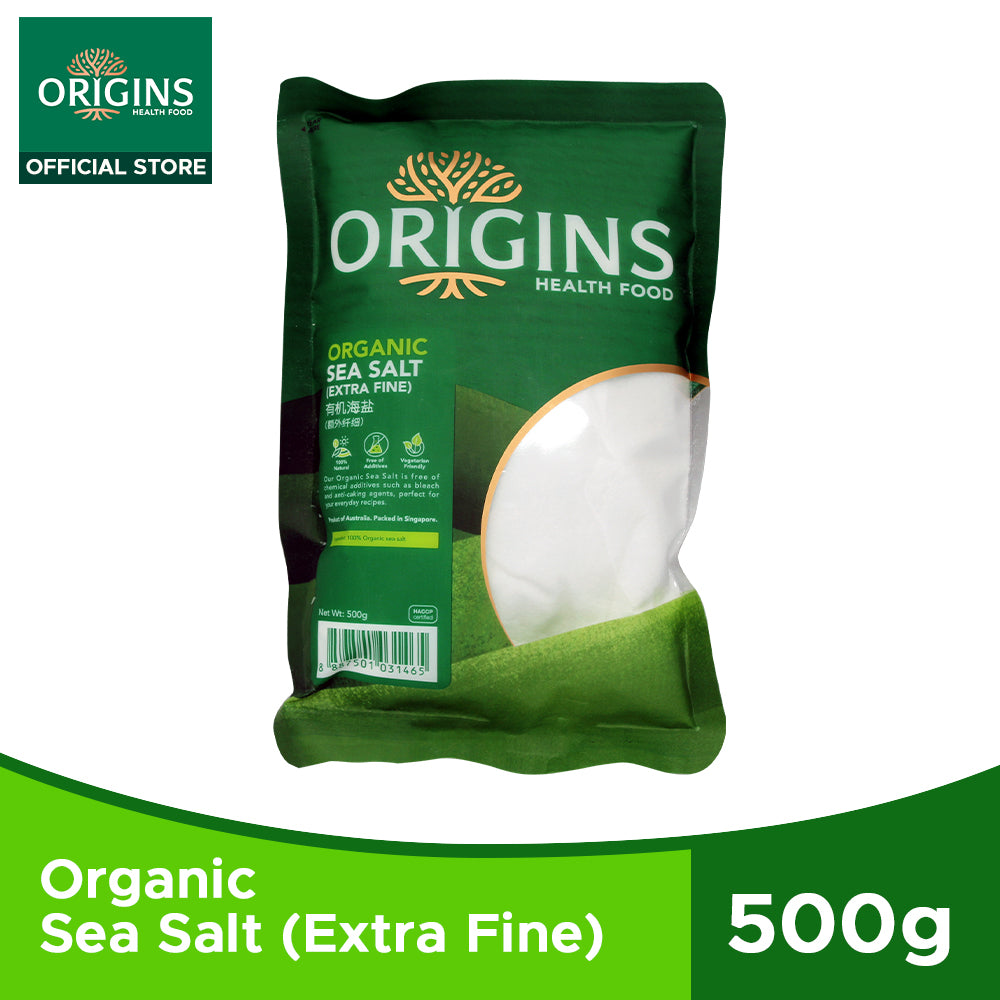Origins Health Food Organic Sea Salt Extra Fine (500G) - Bloom Concept