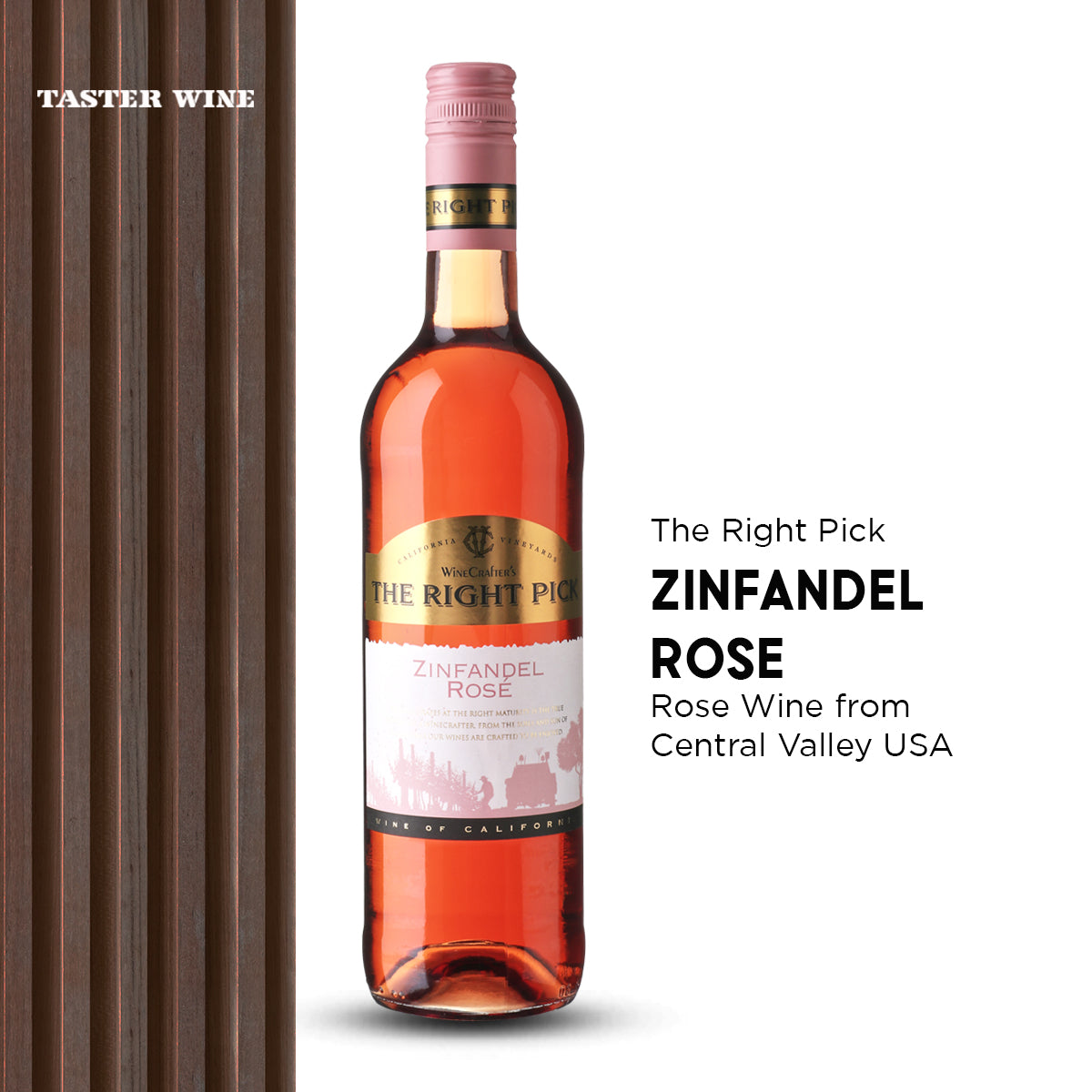The Right Pick Zinfandel Rose 2018 - Bloom Concept