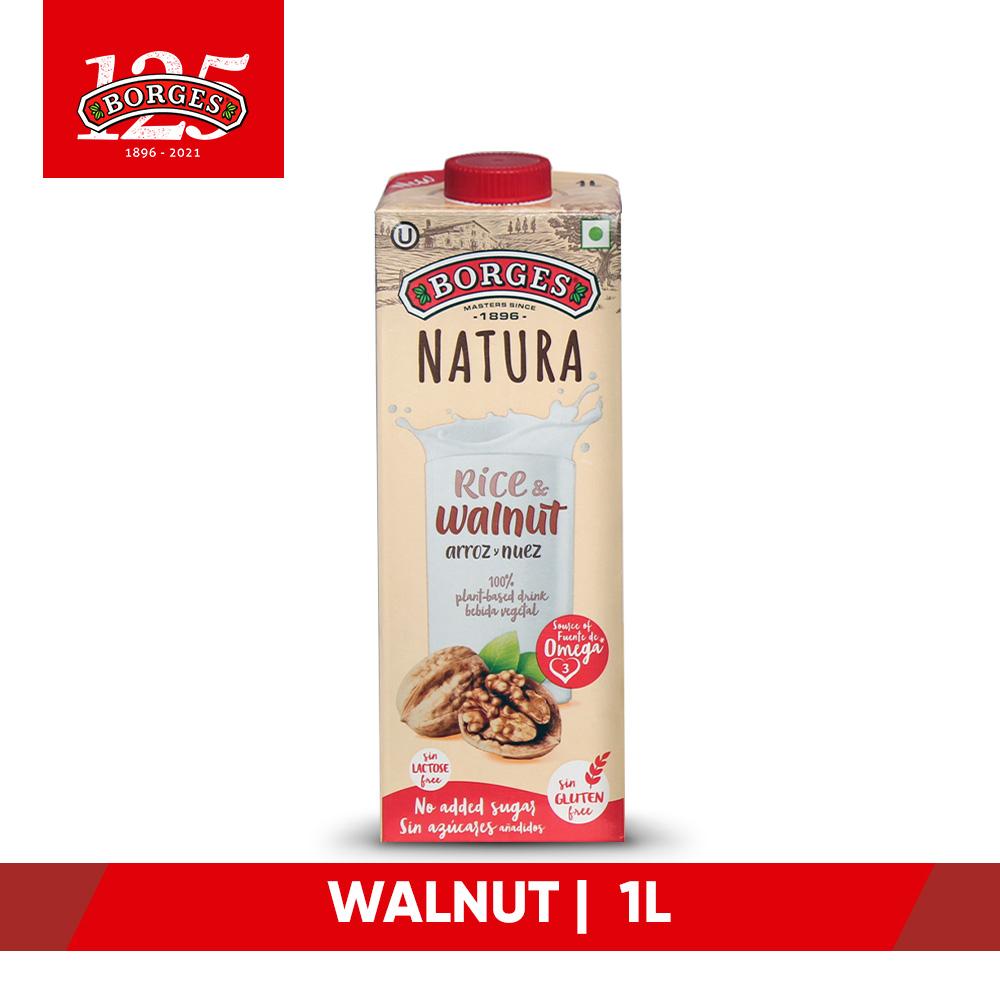 [Borges] Natura Nut Drink 1L, Dairy-Free, No added Sugar, 100% Plant-based, Great Tasting Beverage - Bloom Concept