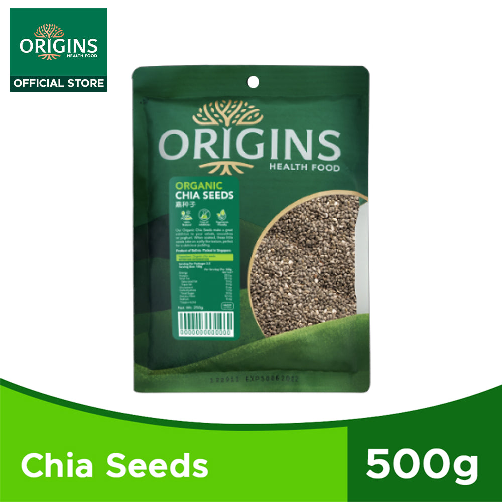 Origins Health Food Organic Chia Seeds (500G) - Bloom Concept