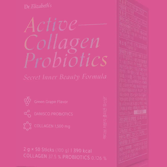 (Best by 10/24) Dr. Elizabeth's Inner Beauty Low Molecular Fish Collagen Probiotics (2g x 50 sachets) - The Ultimate Solution for Skin Health and Weight Management