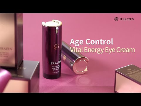 TERRAZEN Age Control Vital Energy Eye Cream: Plant Stem Cell, Real Protein, Hyaluronic Acid & Vitamin Infused Formula (17ml)